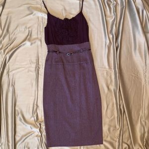 Black Halo Burgundy dress